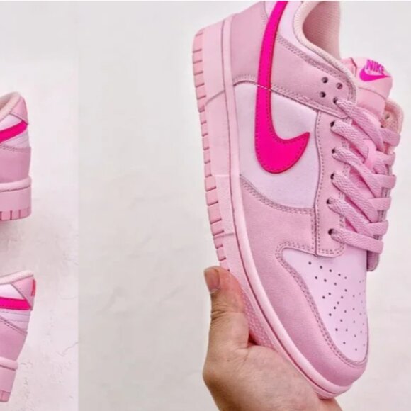 Nike Dunk Low "Triple Pink" Classic casual board shoe pink - Picture 4 of 9